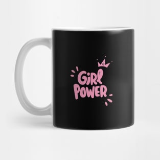 Girls Power Funky Girly Art Pink Love Positive Slogan Mug